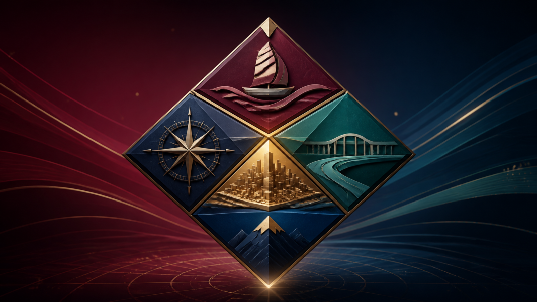 ai-leadership-diamond-v2 Four executive leadership capabilities forming a unified AI leadership diamond